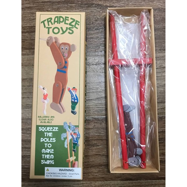 Trapeze Monkey Retro Toy