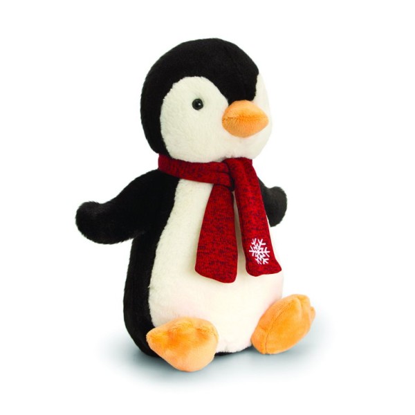 Keel Toys Christmas Penguin with Scarf 25 cm Soft Toy