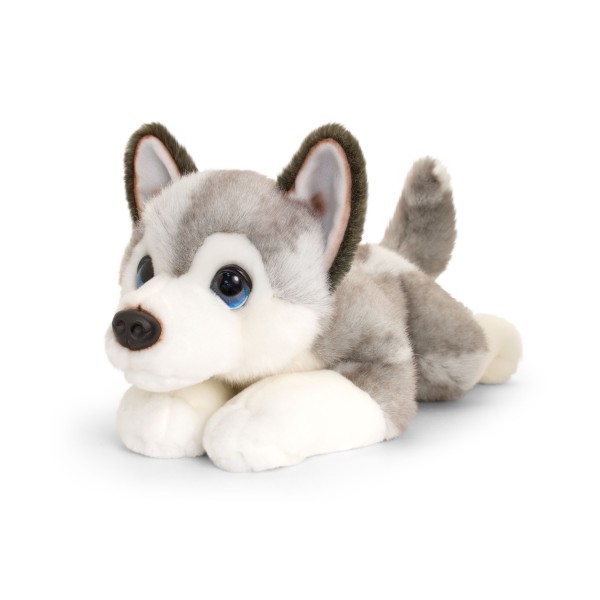 Keel Signature laying down puppy dog Husky 47 cm Soft Toy