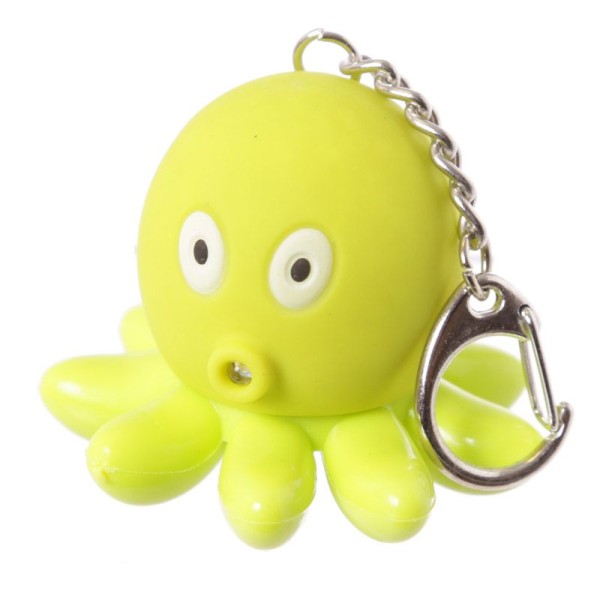 LED Octopus Keyring with Sound