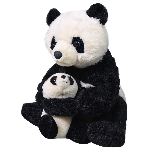 Wild Republic Panda and Baby 30cm Soft Toy
