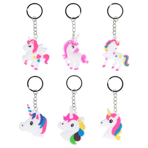 Unicorn rubber Keyring