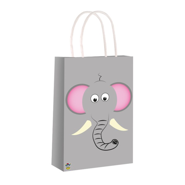 Wild Animal Elephant Paper Party Bag