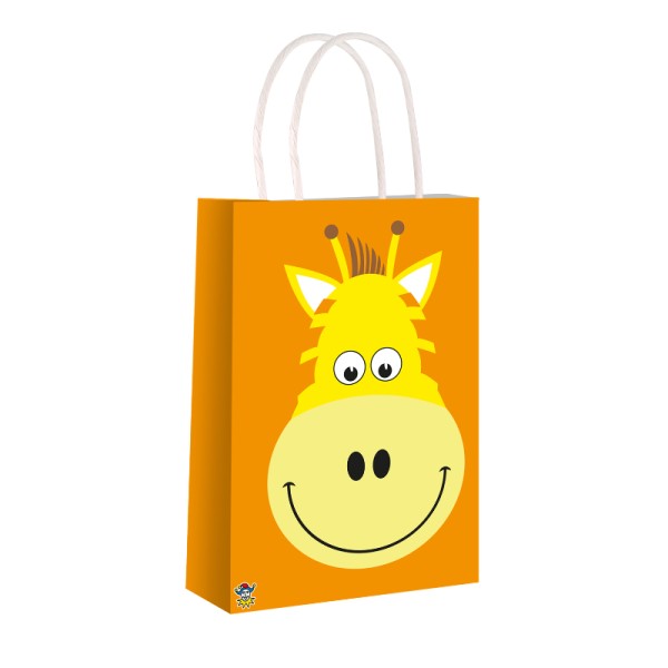 Wild Animal Giraffe Paper Party Bag