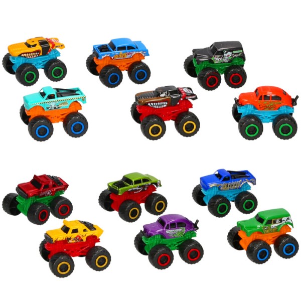 Set of 3 Monster Trucks Toy Car