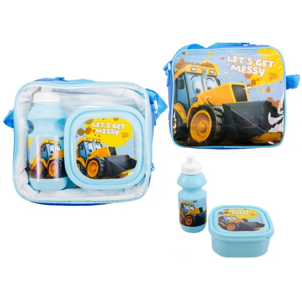 Let's get messy JCB kids Lunch Box Set