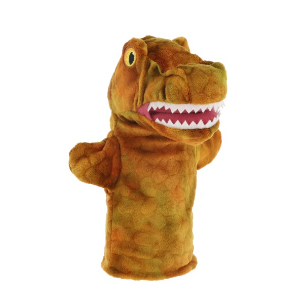 Keeleco Dinosaur Tyrannosaurus Rex Brown Hand Puppet