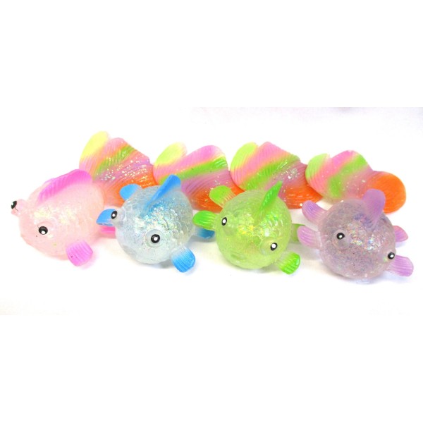 Squishy Fish Goldfish sensory squeezy toy