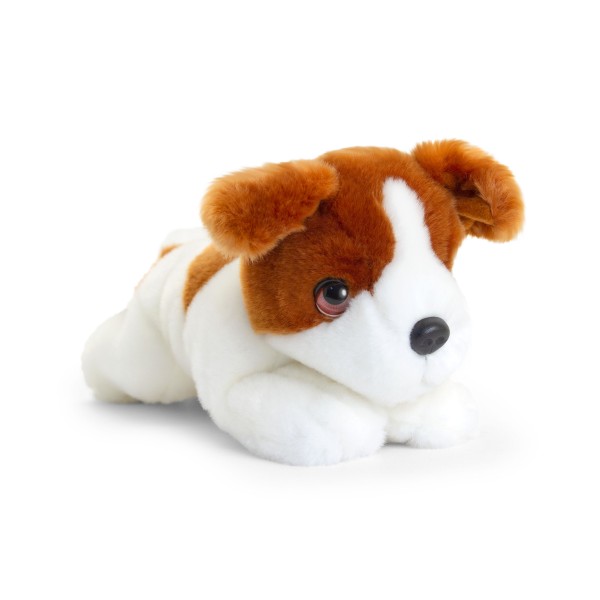 Keel Signature laying down Jack Russell puppy dog 25 cm Soft Toy