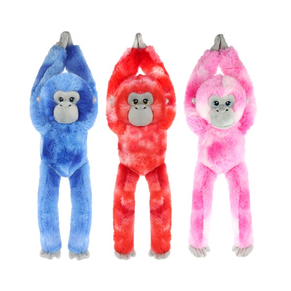 Keeleco MultiColoured Chimp Monkey long armed 38 cm Soft Toy