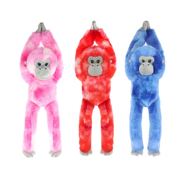 Keeleco MultiColoured Chimp Monkey long armed 80 cm Soft Toy