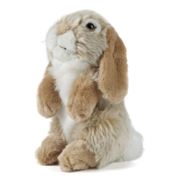 Living Nature Sitting lop eared brown Rabbit 18 cm Soft Toy