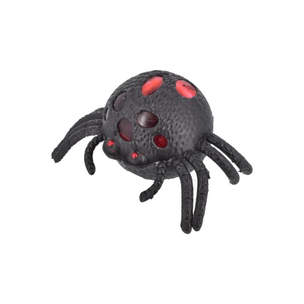 Squeezy Scary Spider with bloody maggots inside sensory toy