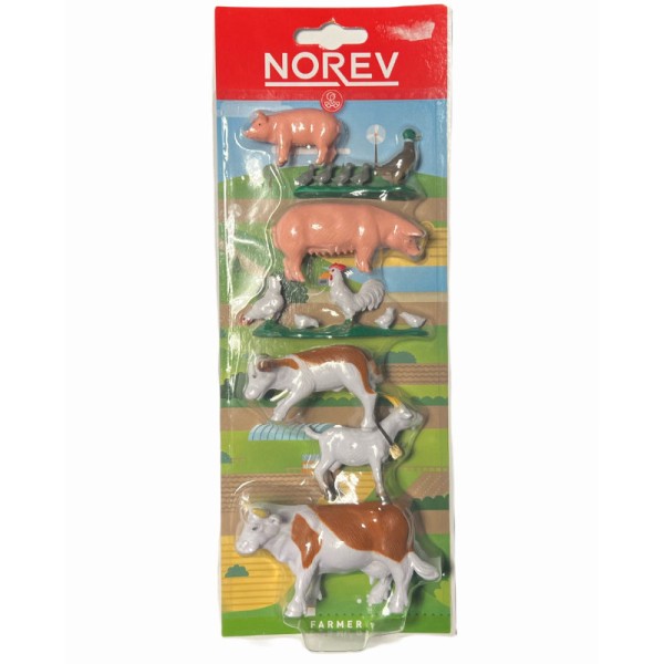 1:32 Farm Animals set (Pig, Duck, Chickens, Goat and Cows)