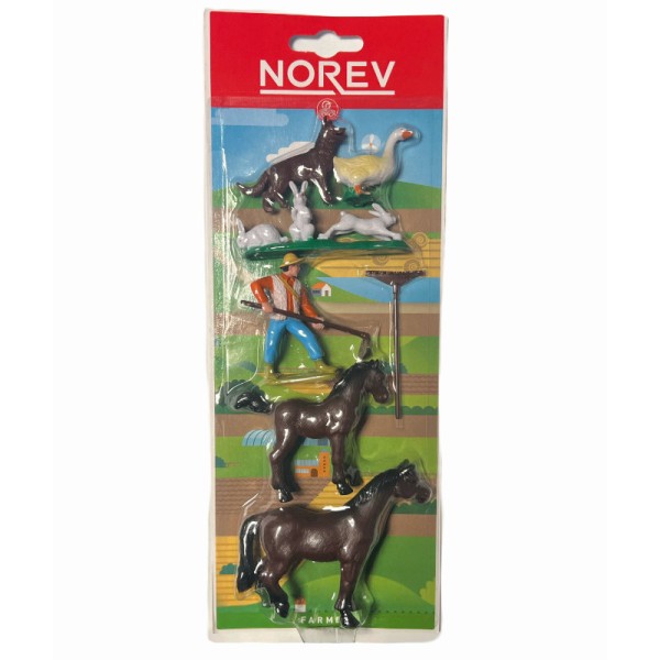 1:32 Farm Animals set (Dog, Goose, Rabbit, Foal, Horse, farmer)