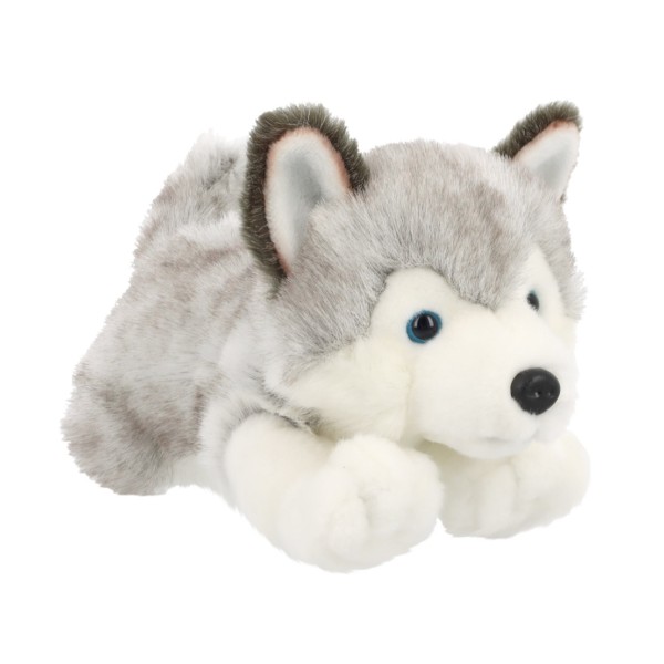 Keel Signature Forever laying down puppy dog Husky 30 cm Soft Toy