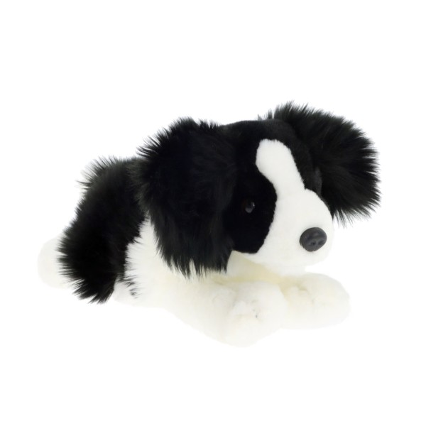 Keel Signature Forever laying down puppy dog Border Collie 30 cm Soft Toy