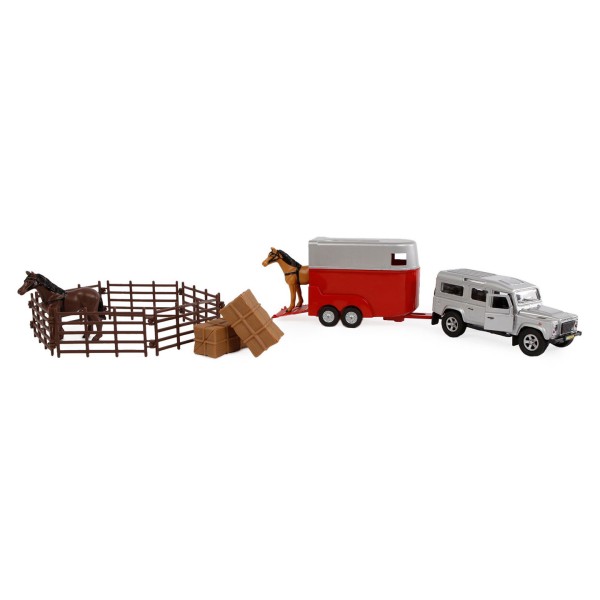 Land Rover Defender & Horse box trailer set