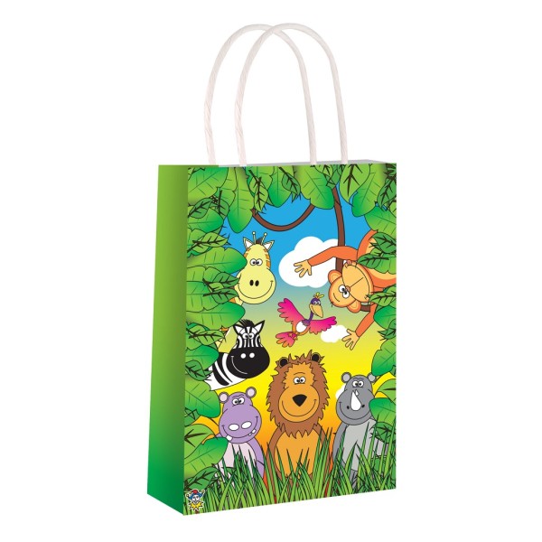 Jungle Animals Paper Party Bag