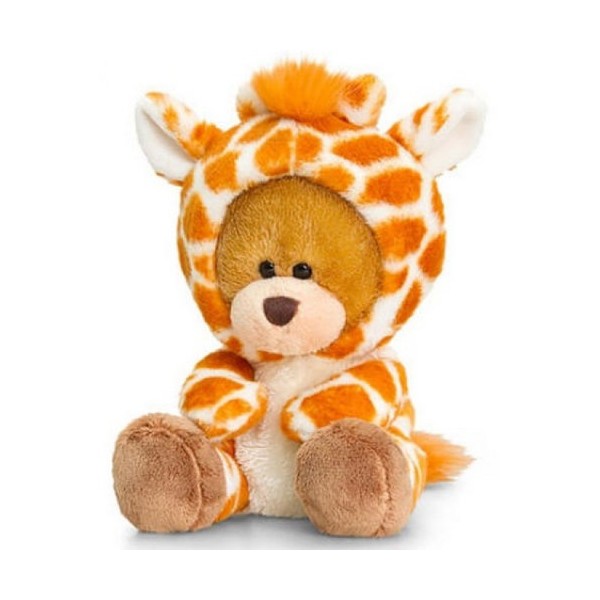 Keel Toys Pippins Pipp the Bear wearing Giraffe Onesie 14 cm Soft Toy