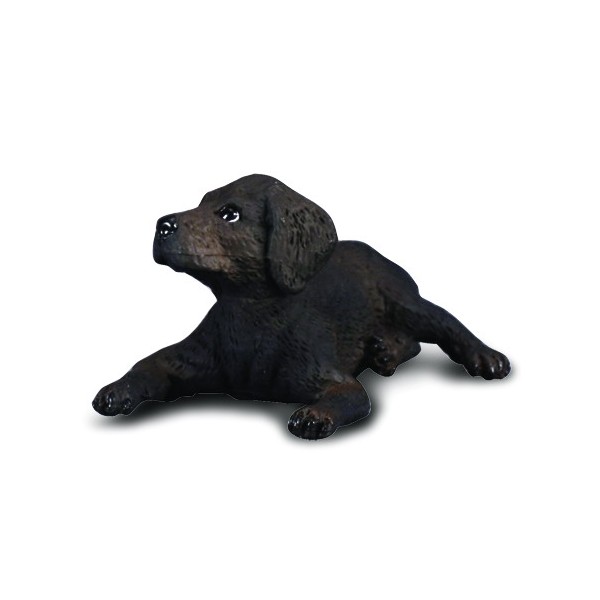 Collecta Black Labrador Retriever puppy Dog Figurine