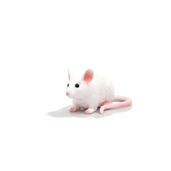 Mojo White Mouse Figurine