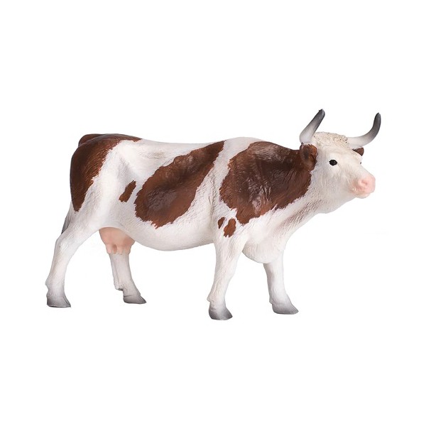 Mojo Simmental Cow Figurine