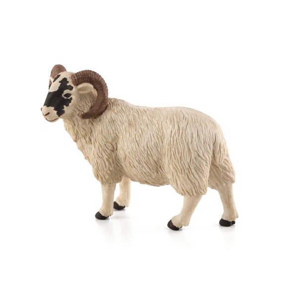 Mojo Black Faced Ram Sheep Figurine