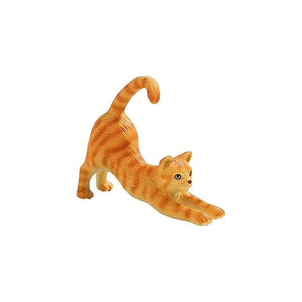 Bullyland Ginger Cat Streching Figurine