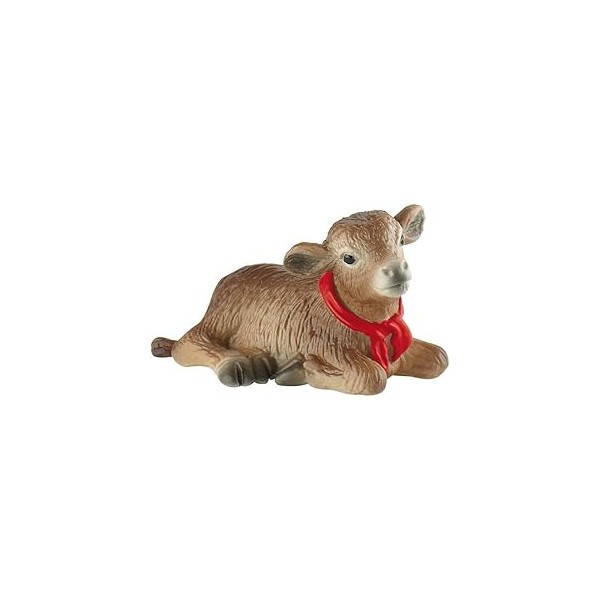 Bullyland Alpine Calf Lying Down Figurine