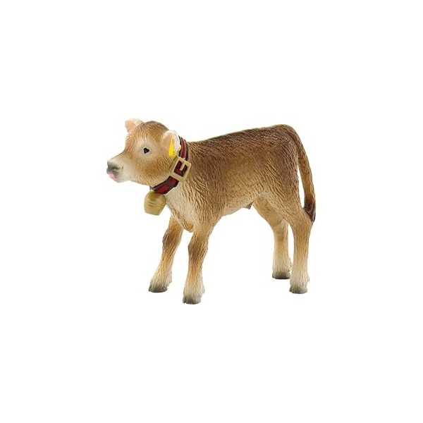 Bullyland Alpine Calf with Bell Figurine