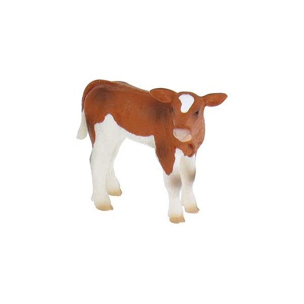 Bullyland Fridolin Brown and White Calf Figurine