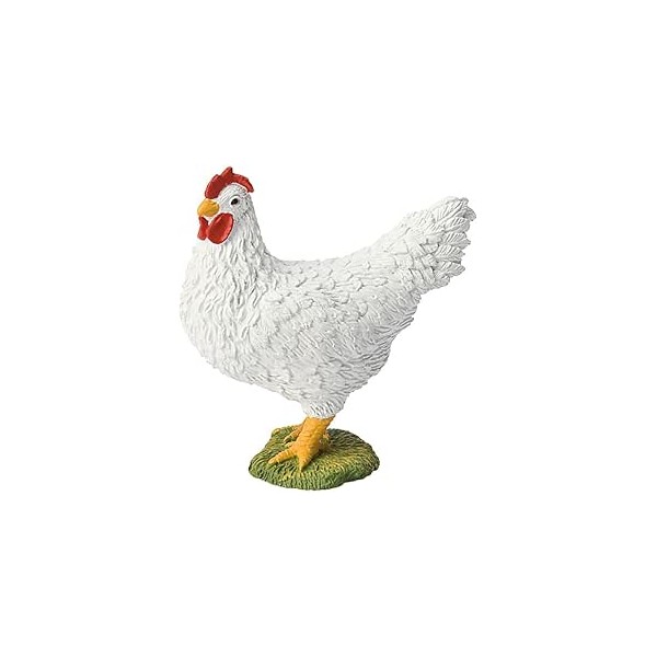 Bullyland White Hen Chicken Figurine