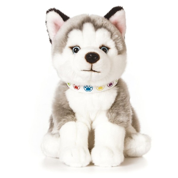 Living Nature Husky Puppy Dog 23cm Soft Toy