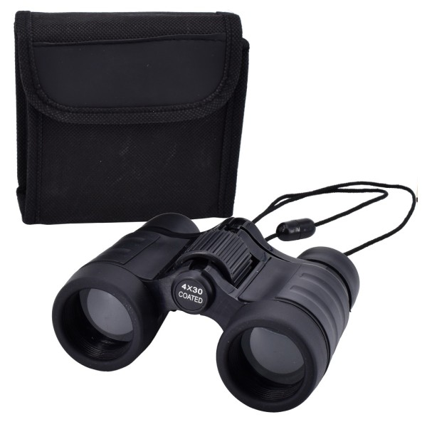 Binoculars with 4X Magnification in Black with Case