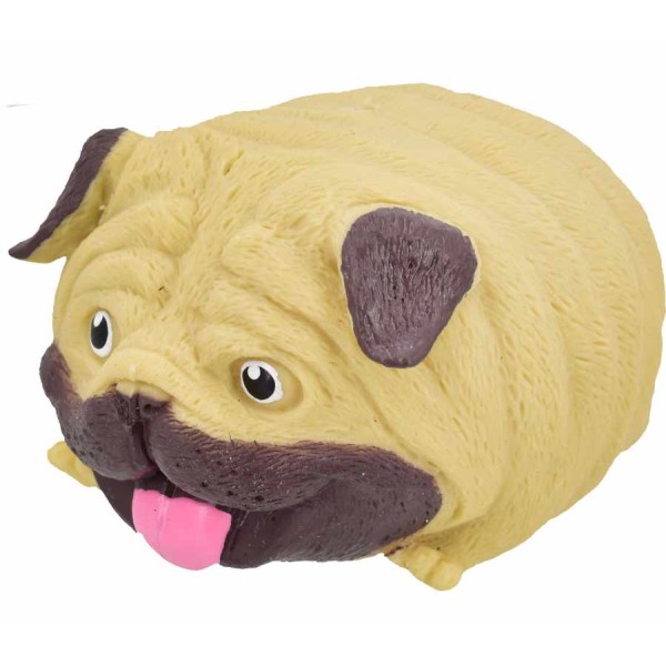 Happy Fat Pug Dog sensory Squeezy toy