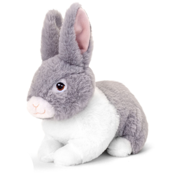 Keeleco Grey Bunny Rabbit 25 cm Soft Toy