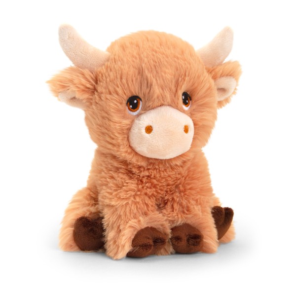 Keeleco Shaggy Highland Cow 18 cm Soft Toy