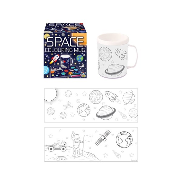 Space Explorer colour your own mug
