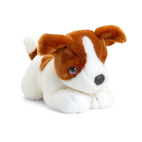 Keel Signature laying down puppy dog Jack Russell 32 cm Soft Toy
