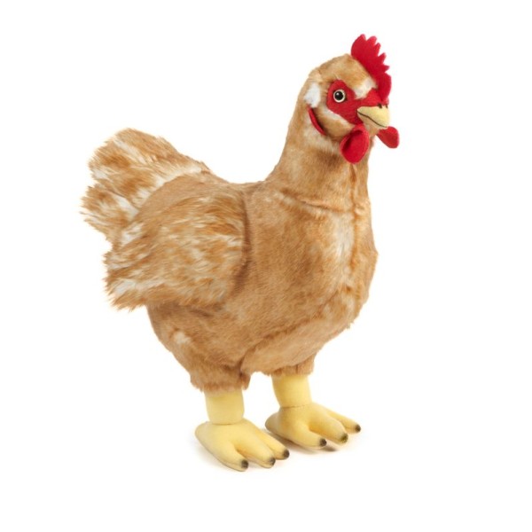 Living Nature Life Size Chicken Hen 32 cm Soft Toy