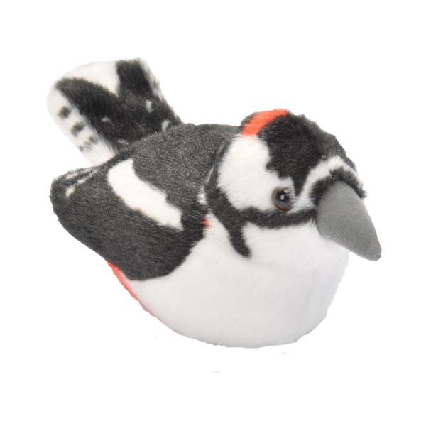 RSPB Great Spotted Woodpecker with Sound 12 cm Soft Toy