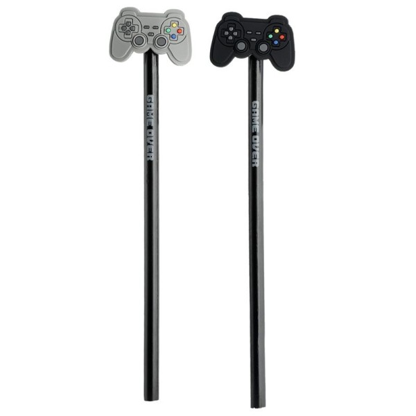 Gaming over pencil with controller topper