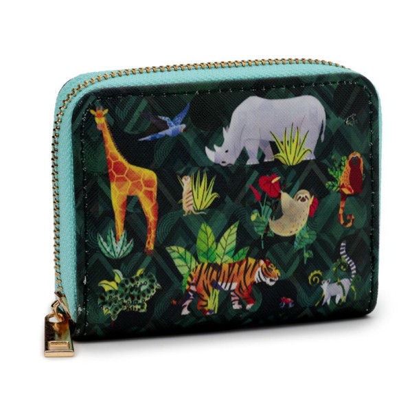 Safari / Wild Animal Jungle themed zip purse