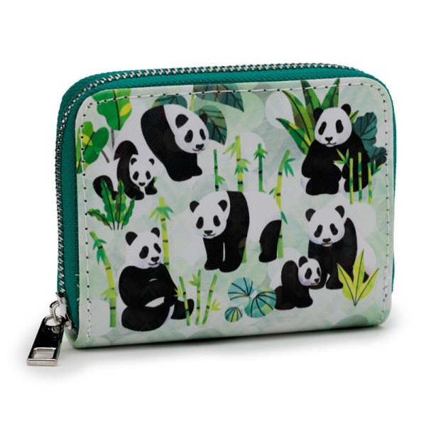 Panda All over panda's themed zip purse