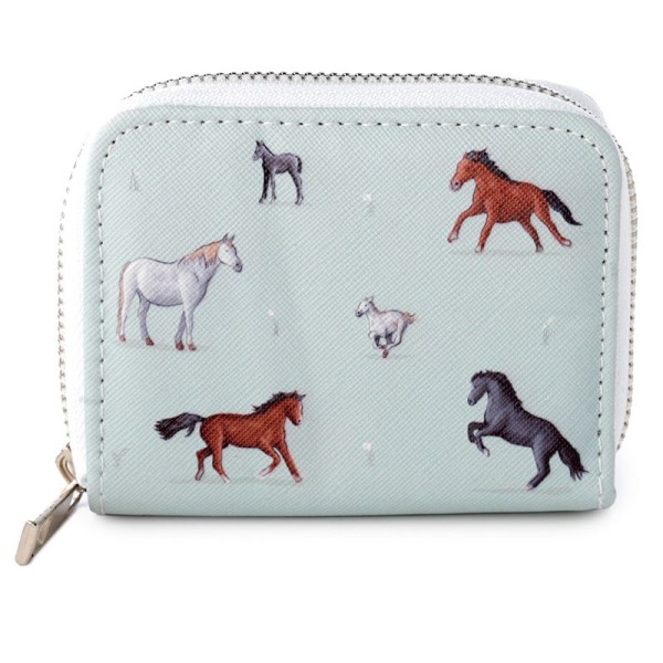 All over horses print zip purse (style b)